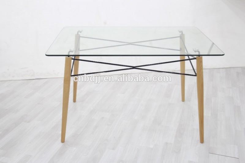 2016エッフェル木製脚ガラステーブル、ダイニングテーブルと椅子-ダイニングチェア問屋・仕入れ・卸・卸売り