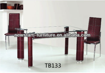 シンプルなデザインのガラスのダイニングテーブル、 のダイニングテーブルと椅子-ダイニングルームセット問屋・仕入れ・卸・卸売り