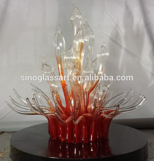 魅力的な導かれた彫刻吹きアート装飾的なガラスのテーブルランプ-その他家具問屋・仕入れ・卸・卸売り