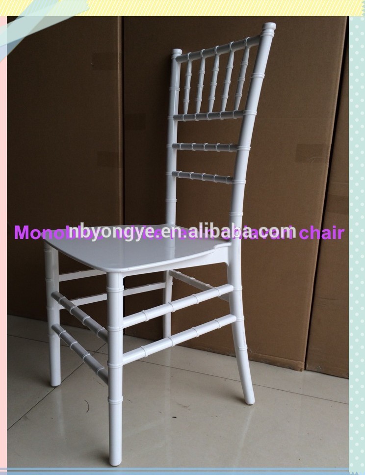 ワンピースmonblocで結婚式の白い樹脂キアヴァリ椅子-プラスチック製椅子問屋・仕入れ・卸・卸売り