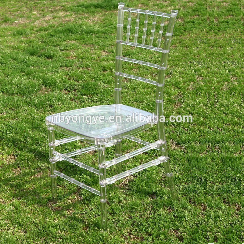 結婚式のプラスチック透明なアクリル樹脂ティファニーの椅子-プラスチック製椅子問屋・仕入れ・卸・卸売り