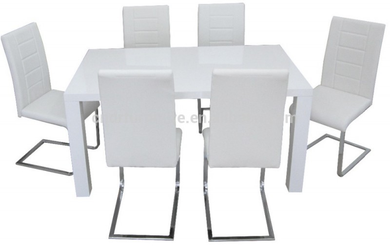 すべての白い色ダイニングテーブルと椅子オフィステーブルセットアーチ型形椅子-ダイニングルームセット問屋・仕入れ・卸・卸売り