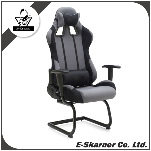 E-skarnerグレーpuレザー謙虚スタイルリクライニングビデオゲームレーシングホイール椅子-その他家具問屋・仕入れ・卸・卸売り