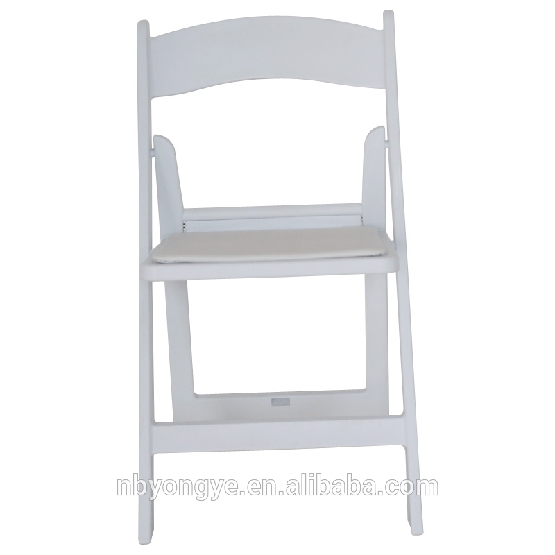 白で埋め椅子安い折り畳み式のプラスチック-ダイニングチェア問屋・仕入れ・卸・卸売り