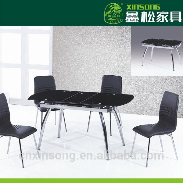 中国ガラスエクステンションダイニングテーブルbazhou-食卓問屋・仕入れ・卸・卸売り