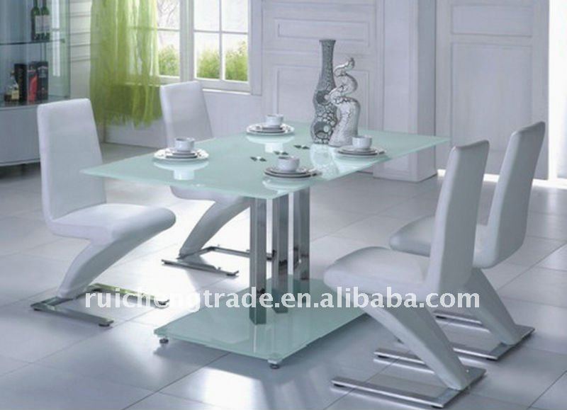 エレガントで現代ガラスダイニングテーブルダイニングルームの家具-食卓問屋・仕入れ・卸・卸売り