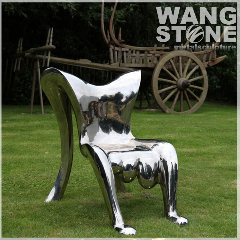 ガーデン用ステンレス鋼の椅子の彫刻-その他金属製家具問屋・仕入れ・卸・卸売り