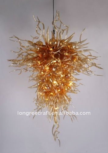 装飾的な吹きガラスのシャンデリアの光のためのレストラン- lr089-その他ガラス家具問屋・仕入れ・卸・卸売り