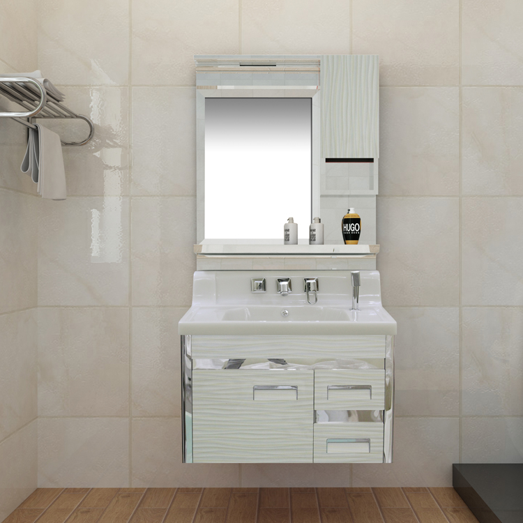 中国の高品質の近代的な耐久性のある304#ステンレス鋼の浴室のミラーキャビネットの洗面化粧台、 工場直販-その他バスルーム用品問屋・仕入れ・卸・卸売り