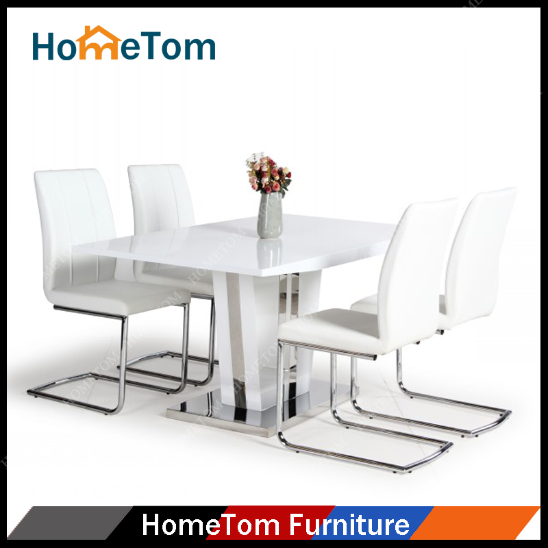 安いステンレス鋼テーブル現代のダイニングテーブル木材-食卓問屋・仕入れ・卸・卸売り
