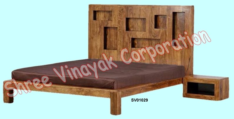 ベッド、 インドの木製家具の、 寝室の家具、 ベッドルームセット-ベッド問屋・仕入れ・卸・卸売り