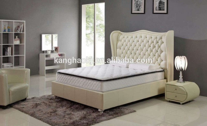 大きな王革のベッド、 古典的な快適なベッド-ベッド問屋・仕入れ・卸・卸売り