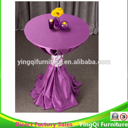 安く高バーのカクテル紫色のサテンのテーブルクロスの結婚式のモデルco-30-家具部品問屋・仕入れ・卸・卸売り