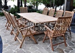 チーク材のパティオの家具、 屋外用家具インドネシアから製造業者および輸出会社-その他折り畳み式家具問屋・仕入れ・卸・卸売り