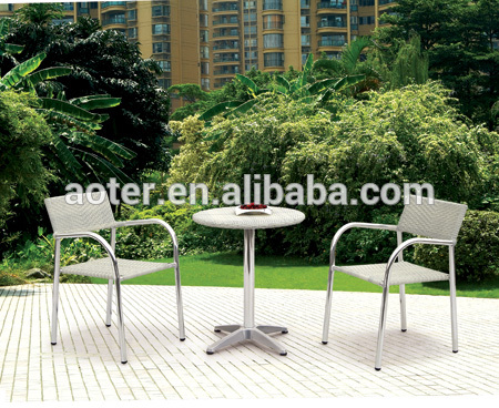 アルミ籐の2椅子+テーブル現代生活のためのセットの販売-ガーデンセット問屋・仕入れ・卸・卸売り