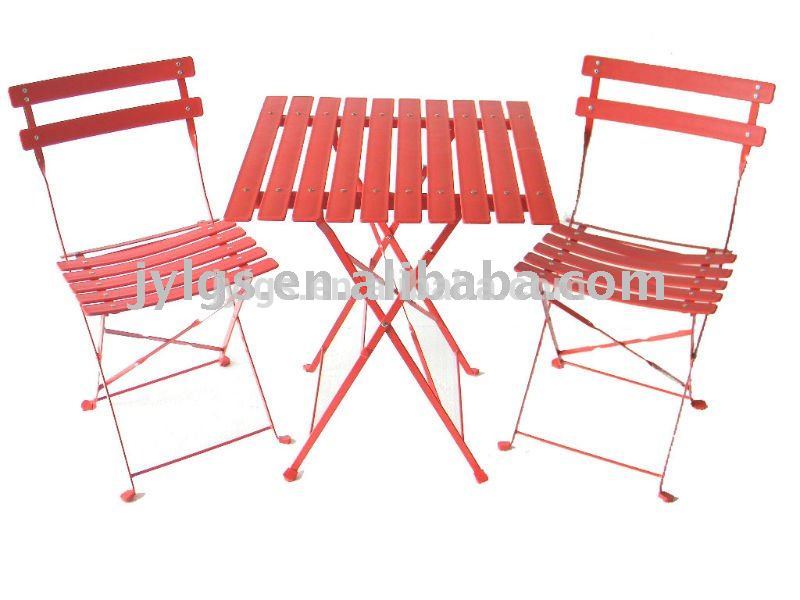 熱い販売3ピース安いプラスチック屋外ガーデン折りたたみテーブルと椅子ビストロセットJYL-2007-ガーデンセット問屋・仕入れ・卸・卸売り