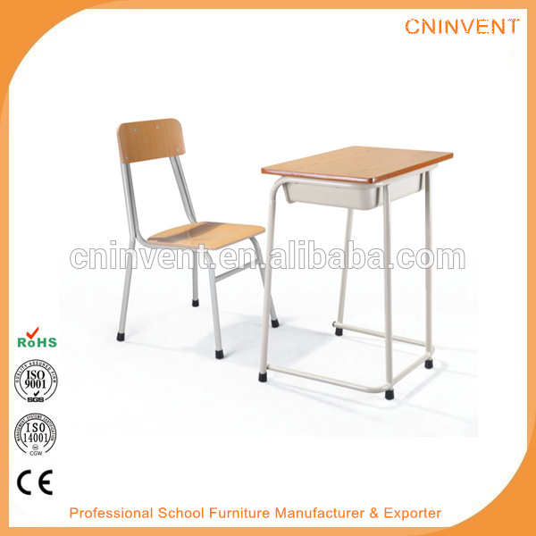 学校の家具使用高学校教室シングルセット高品質の机と椅子-金属製家具セット問屋・仕入れ・卸・卸売り