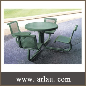 (Tb15) arlau鋼ラウンドパティオテーブルセットガーデン金属屋外用家具-ガーデンセット問屋・仕入れ・卸・卸売り