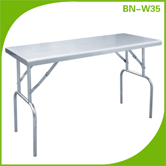 ホット販売ステンレス鋼折りたたみテーブルBN-W35-折り畳み式テーブル問屋・仕入れ・卸・卸売り