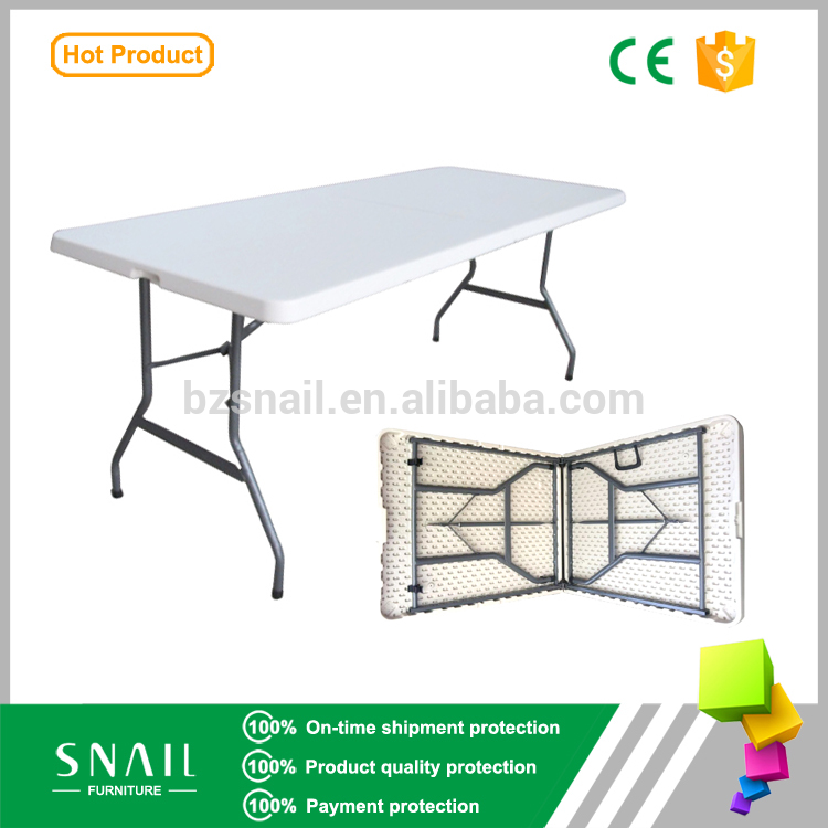 新しい安い屋外金属6ftポータブル白いプラスチック折りたたみテーブル-折り畳み式テーブル問屋・仕入れ・卸・卸売り
