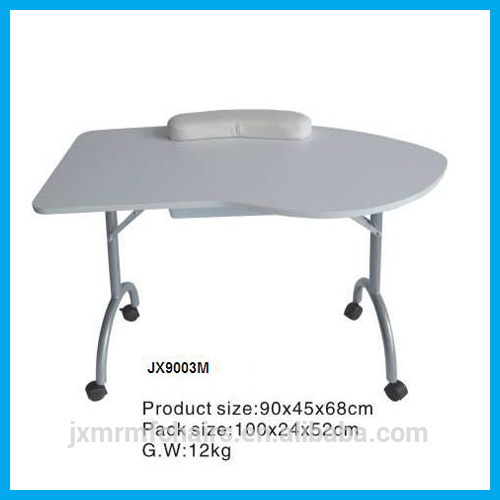 熱い販売のためのネイルテーブルfolader/jx9003mサロンのスタイリングチェア-金属製テーブル問屋・仕入れ・卸・卸売り