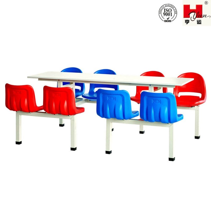 カスタムメイド8-seat鋼スタッフダイニングテーブル用ダイニングホール工場-食卓問屋・仕入れ・卸・卸売り