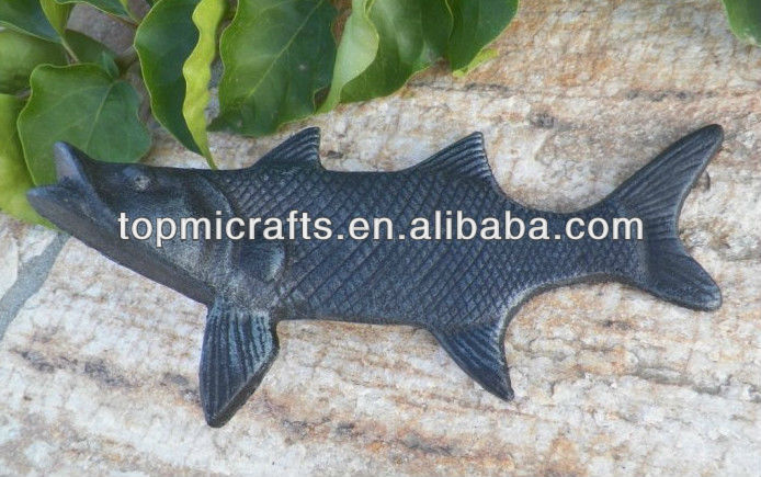 茶色のドアのウェッジ鋳鉄の魚-ドアキャッチ&ドアクローザー問屋・仕入れ・卸・卸売り