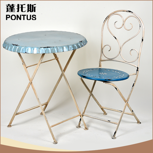 古典的なデザイン金属装飾テーブルと椅子鉄ガーデン家具-ガーデンセット問屋・仕入れ・卸・卸売り