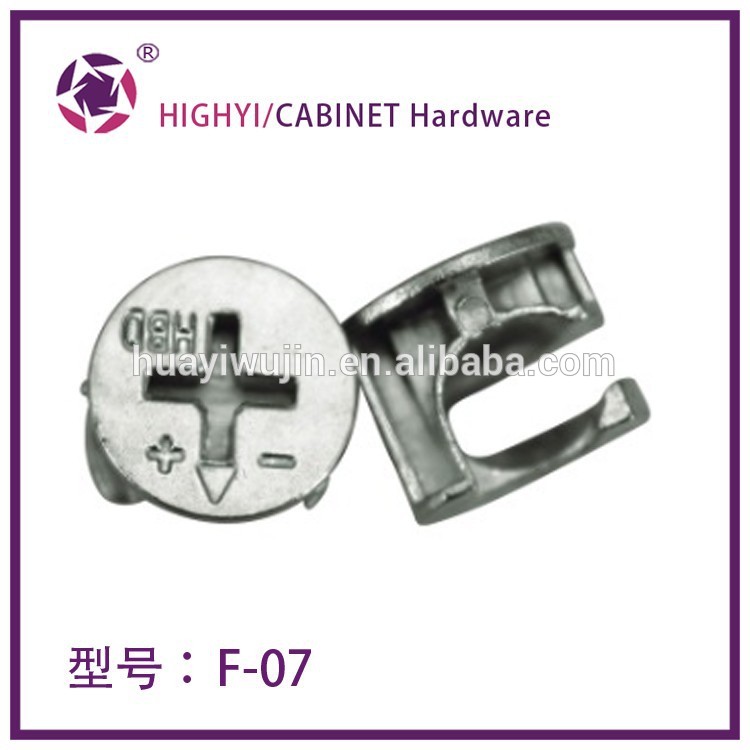 最高品質の家具キャビネットコネクタカムボルトのナットの締め具f07スクリューボルト付属品-家具用ボルト問屋・仕入れ・卸・卸売り
