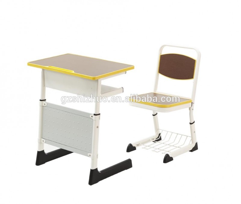 アジャスタブル2シーター金属学校机と椅子用学生SZ-8012-金属製テーブル問屋・仕入れ・卸・卸売り