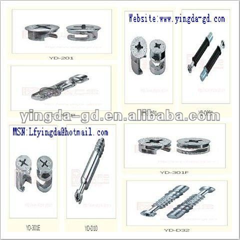 高品質の異なる種類家具ネジコネクタ家具コネクタカムカムボルトナットの工場-家具用ボルト問屋・仕入れ・卸・卸売り