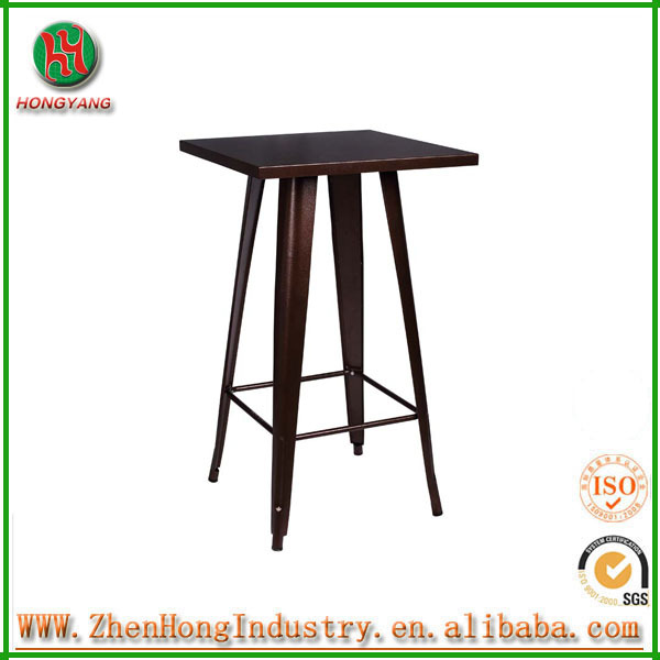 Bw60*60cmバーの鉄の椅子とテーブル2015熱い販売の青い安いsquarバーの鉄の椅子とテーブル-金属製テーブル問屋・仕入れ・卸・卸売り