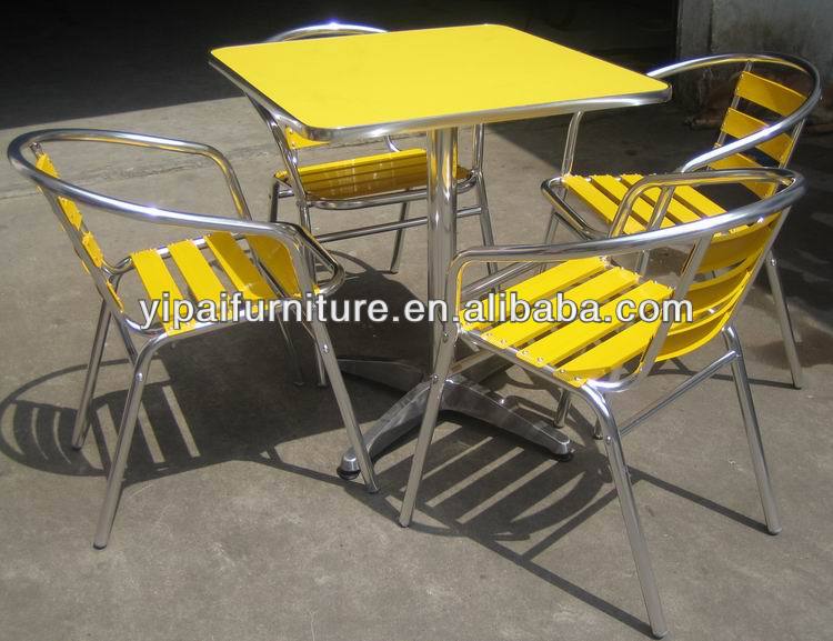 折りたたみアルミhplレストランのテーブルと椅子( yc01t4)-金属製テーブル問屋・仕入れ・卸・卸売り