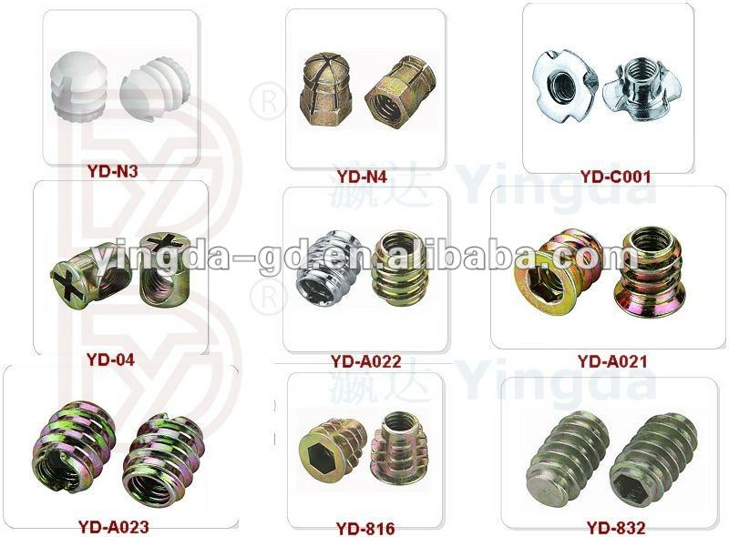 家具の木製の挿入物のナットか家具の接続付属品-家具用ボルト問屋・仕入れ・卸・卸売り
