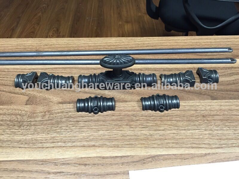 ヴィンテージフレンチスタイルの家具ハンドルマットブラックのカラーcremoneボルトのハードウェア-家具用ロック問屋・仕入れ・卸・卸売り