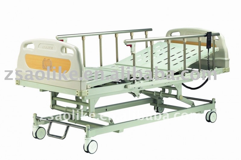 ce、 fdaが承認した品質の高い品質と安い電気病院のベッドを持つ関数3と販売のためのコントロールブレーキ-金属製ベッド問屋・仕入れ・卸・卸売り