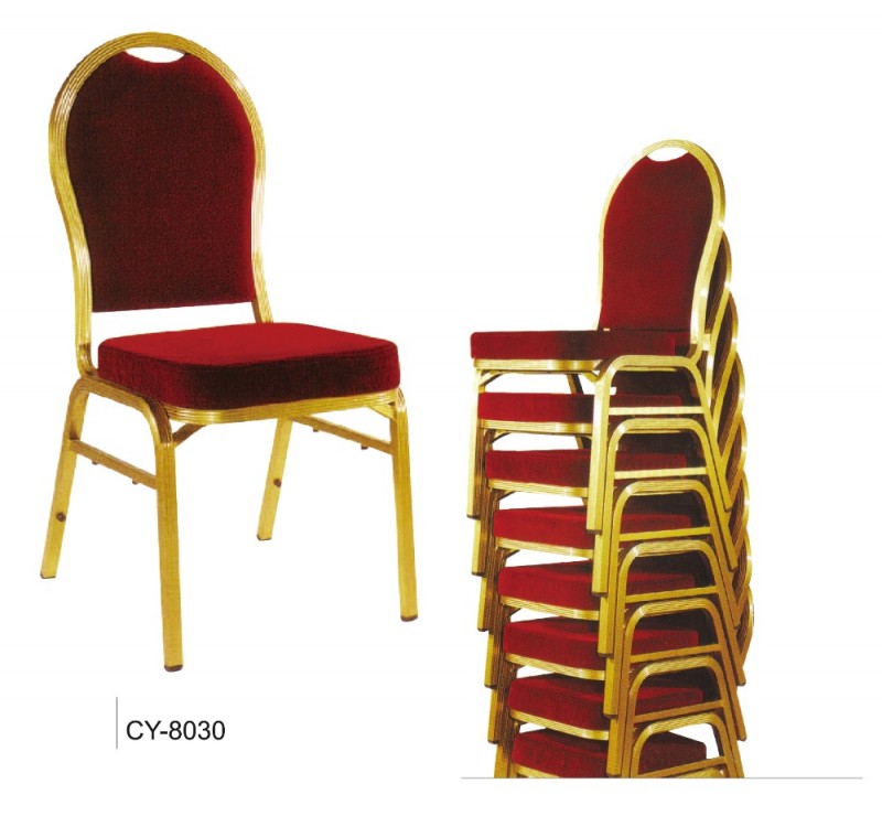 耐久性スタッキングレストラン宴会鋼椅子CY-8030-金属製椅子問屋・仕入れ・卸・卸売り