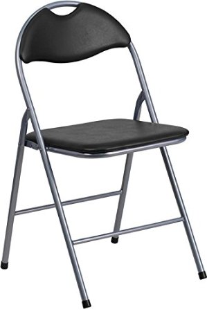 ビニール金属キャリングハンドル付き折りたたみ椅子-金属製椅子問屋・仕入れ・卸・卸売り