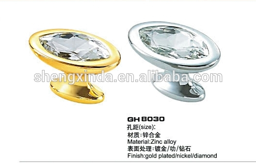 GH8030繊細なダイヤモンドラウンドクリスタルハンドル卸売ガラスドアノブの好意-家具用ハンドル、ノブ問屋・仕入れ・卸・卸売り