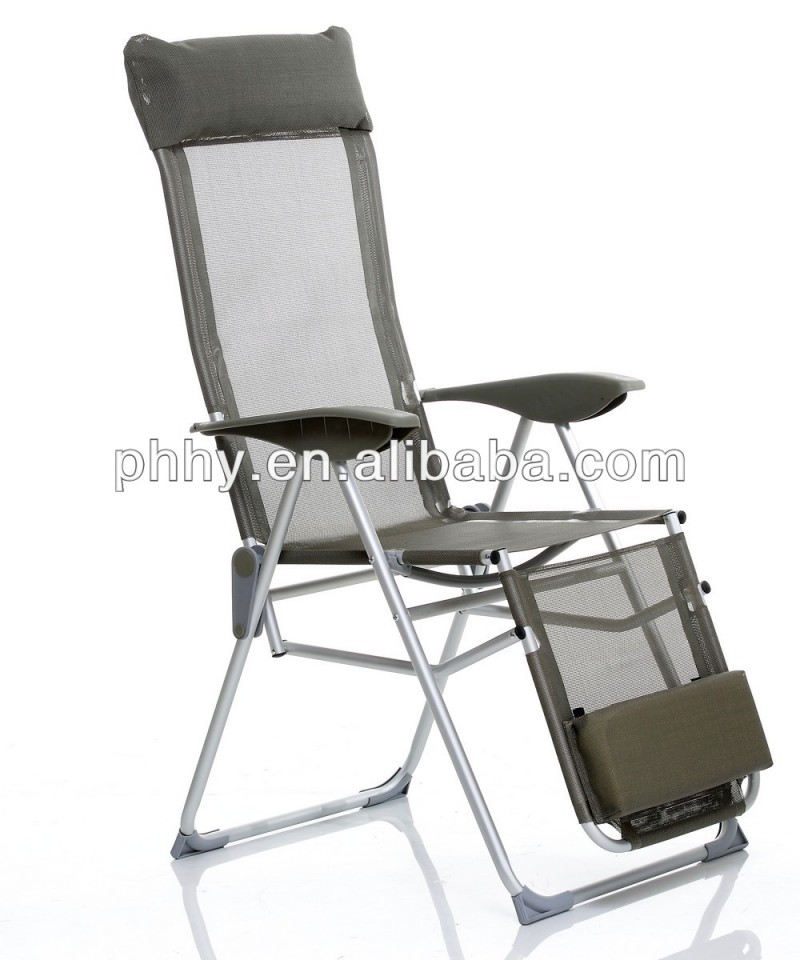 ajustableアルミラウンジサンラウンジフットレスト付き折りたたみ椅子-折り畳み椅子問屋・仕入れ・卸・卸売り