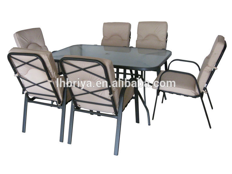 屋外の家具みすぼらしいpvc/pp包帯、 屋外のパティオのテーブルと椅子-その他金属製家具問屋・仕入れ・卸・卸売り