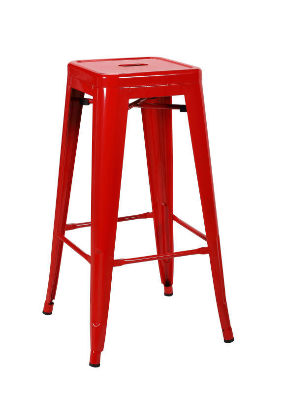 Bw30''スタッカブル金属のバースツール高さ色鮮やかな赤い鉄商業スタッカブル金属のバースツール-その他金属製家具問屋・仕入れ・卸・卸売り