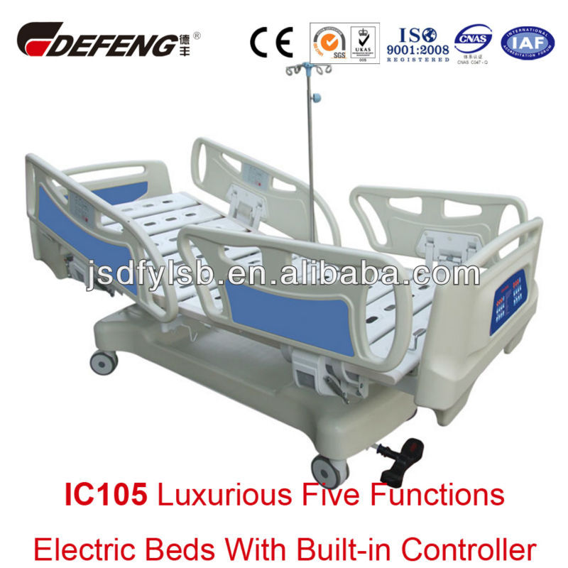 Ic105dc24vタイプの豪華な五つの機能安全な垂直- 移動電動体重測定値を使用したベッド医療システム-金属製ベッド問屋・仕入れ・卸・卸売り