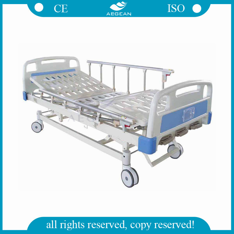 AG-BMS007豪華な3クランク機能マニュアル医療病院機器-金属製ベッド問屋・仕入れ・卸・卸売り