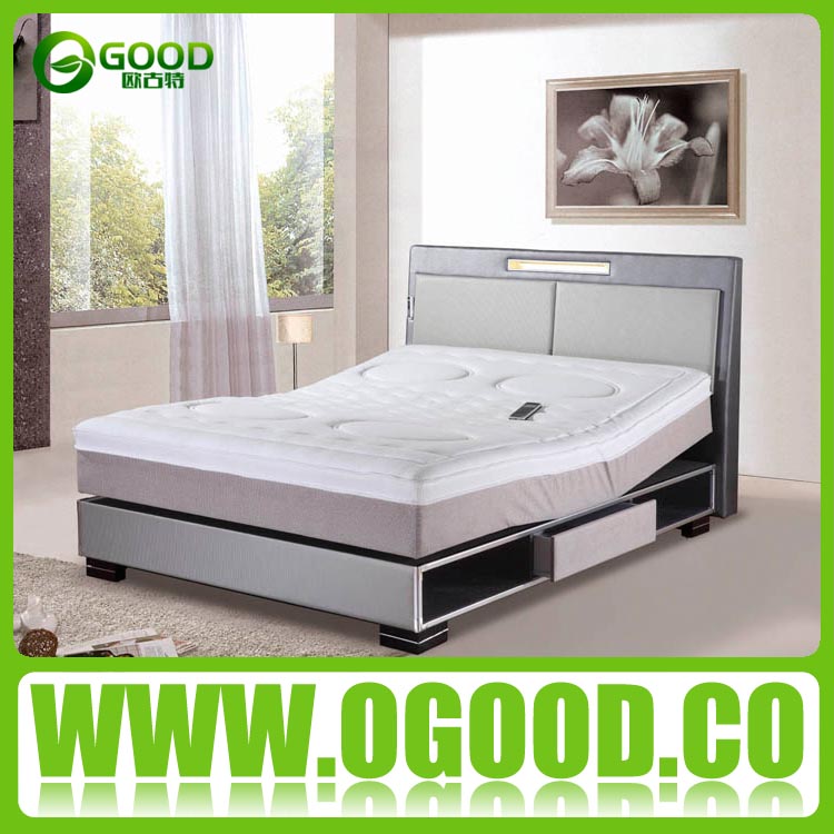 ベッドルームの家具現代のリフト2014年貯蔵アップoam011調節可能なベッド-金属製ベッド問屋・仕入れ・卸・卸売り