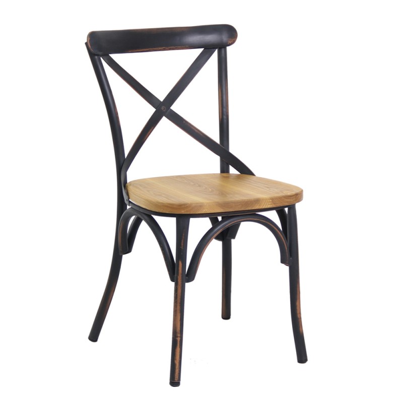 ヴィンテージ木製シート金属のダイニングルームの椅子-金属製椅子問屋・仕入れ・卸・卸売り