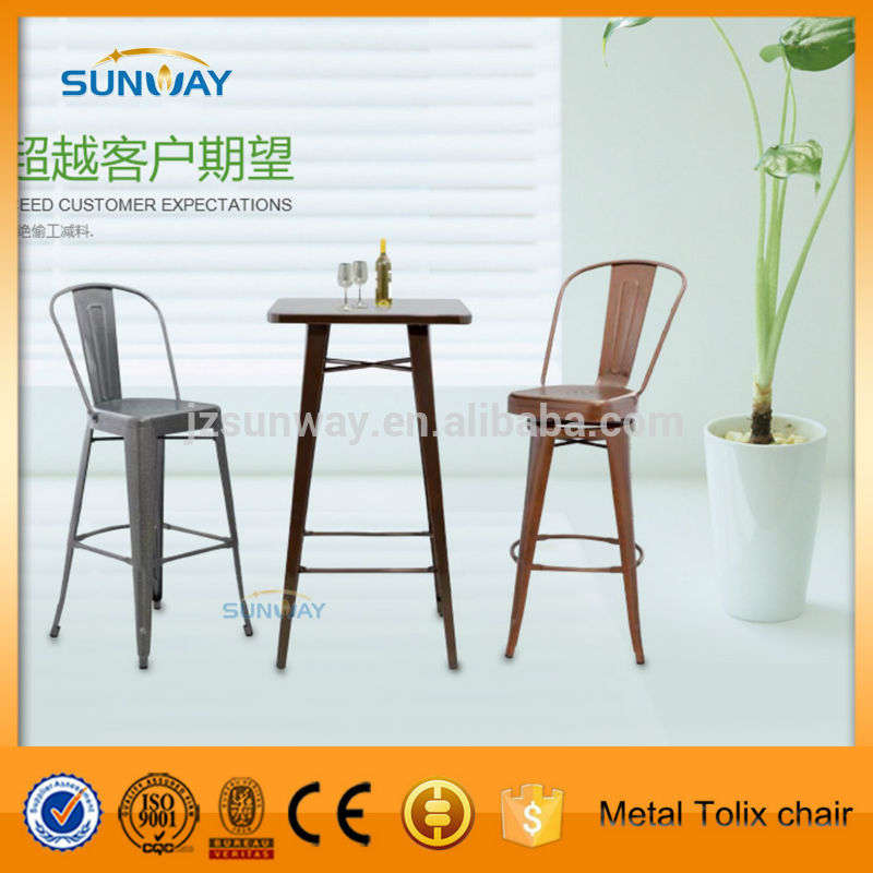 鋼金属の鉄の椅子と取り外し可能なクッション-アンティーク椅子問屋・仕入れ・卸・卸売り