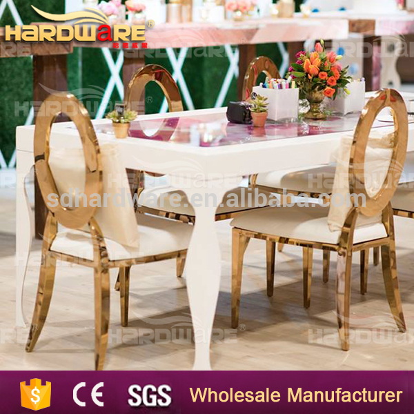 おしゃれなデザインステンレス鋼銅の金の結婚式の椅子-金属製椅子問屋・仕入れ・卸・卸売り