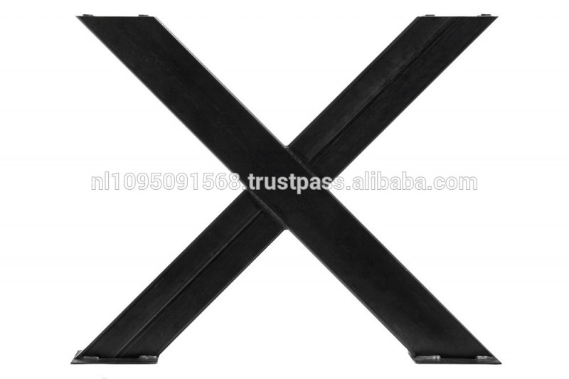 黒鋼クロス の フレーム-tablelegs |産業スタイル tablebase-問屋・仕入れ・卸・卸売り