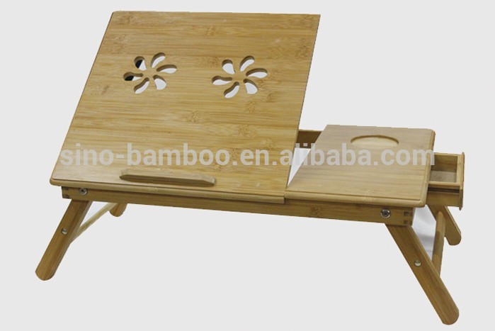 折りたたみ式竹製のラップトップテーブル、 ノートパソコンデスク-折り畳み式テーブル問屋・仕入れ・卸・卸売り